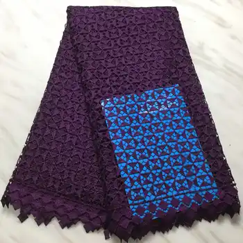 

Embroidered African Lace Fabric High Quality For Nigerian Wedding Dress,Water Soluble Lace With Guipure Cord Lace Fabric