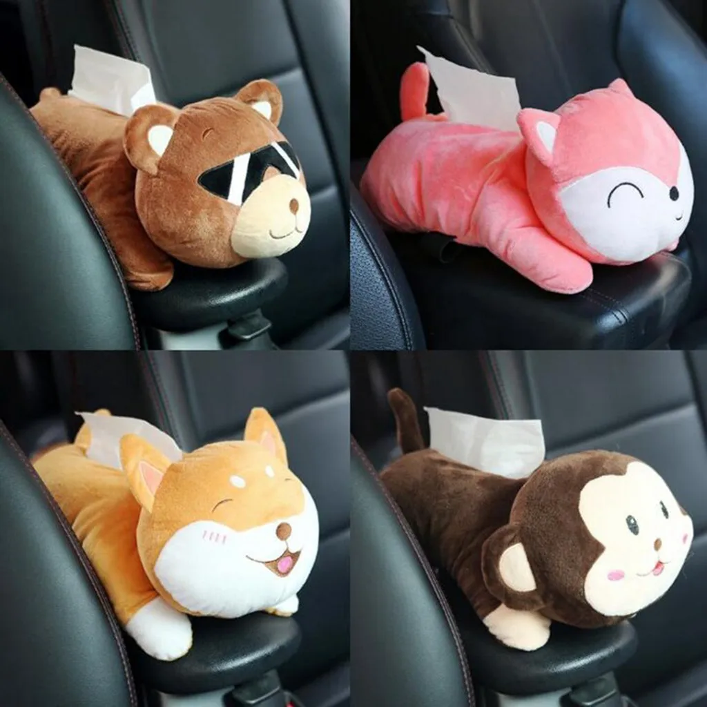 

2019 New Tissue Box Creative Cartoon Paper Napkin Tissue Box Animal Tissue Napkin Paper Box