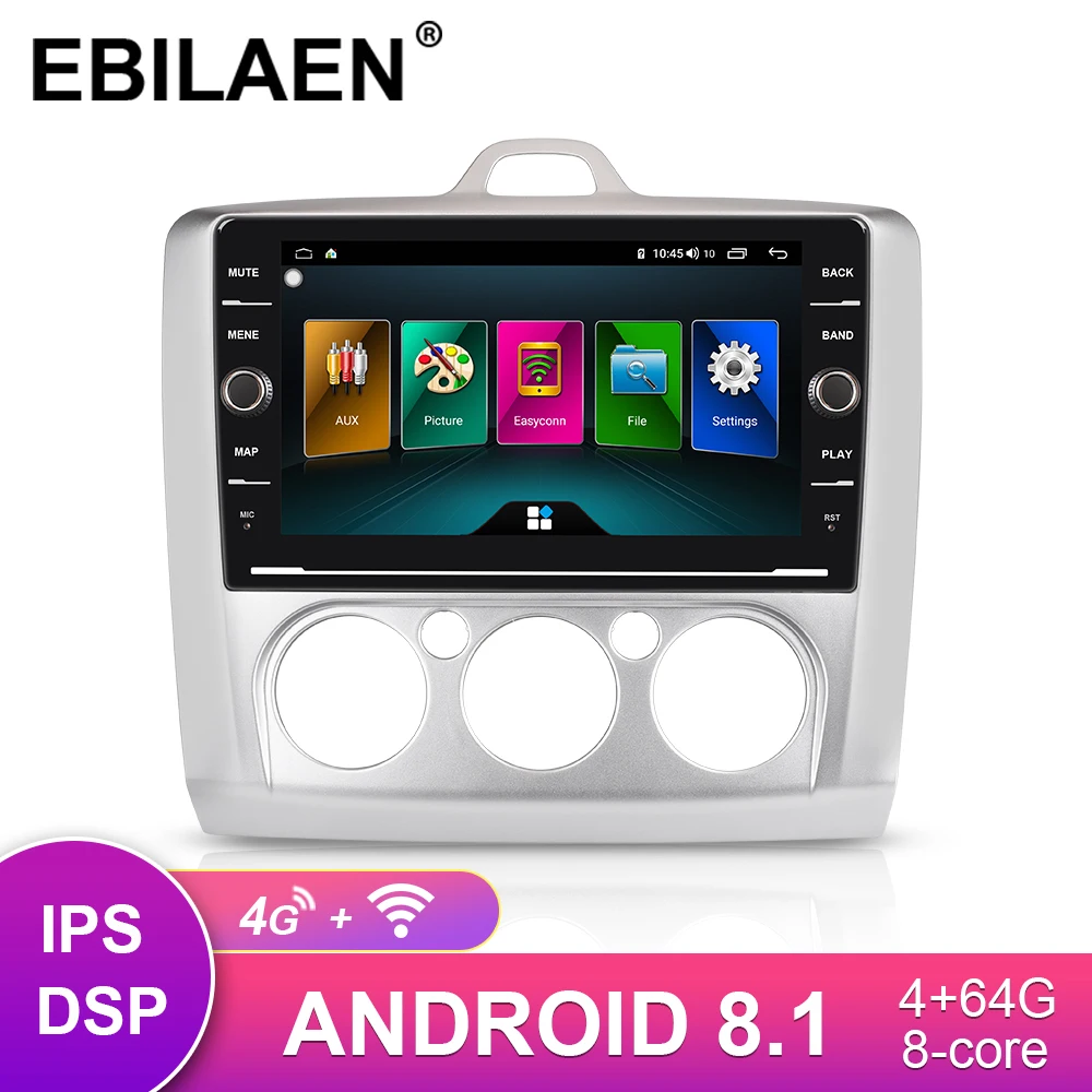 

Car GPS Multimedia Player For Ford Focus 2 MK2 2004-2011 Radio Cassette Recorder 2Din Android 8.1 Autoradio Navigation 4G Wifi