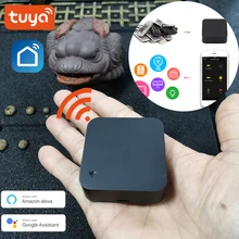 Controlador de control remoto inteligente por infrarrojos WiFi mínimo más pequeño hogar inteligente Compatible con Alexa, asistente de Google, IFTTT, vida inteligente, TuyaSmart