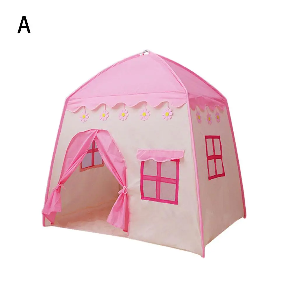 Детская палатка маленькая домашняя Девочка Розовая палатка принцессы игрушечный дом мальчик игровой дом маленький дом игрушка - Цвет: Розовый