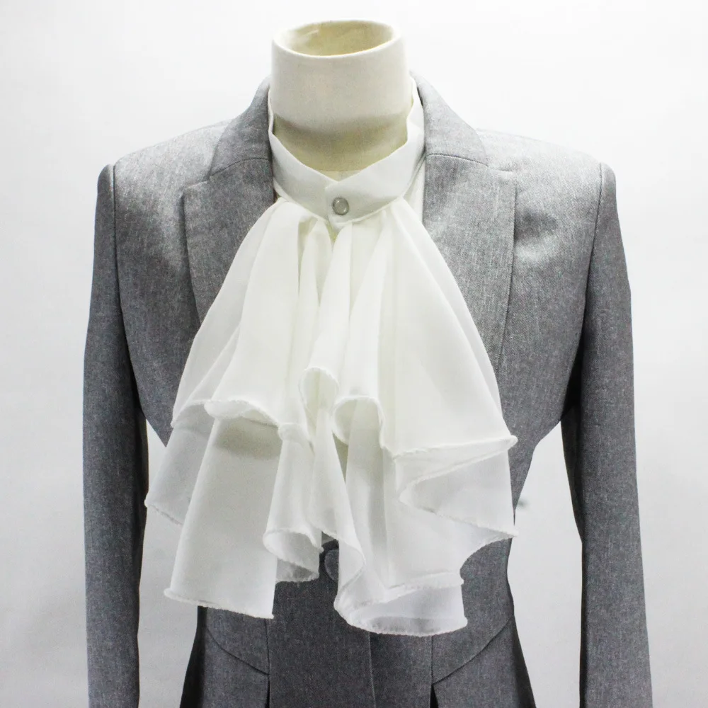 

Vintage Ruffles Stand Fake Collar for Women Shirt Bouse False Collars for Wedding Formal Neck Detachable Collar Tie Decorative