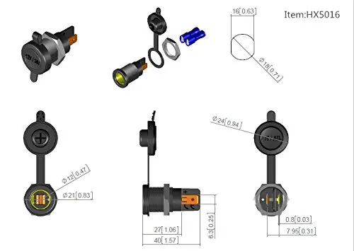 Hella Din  Powerlet   BMW Powerlet ÷   12 Ʈ  Motercycle