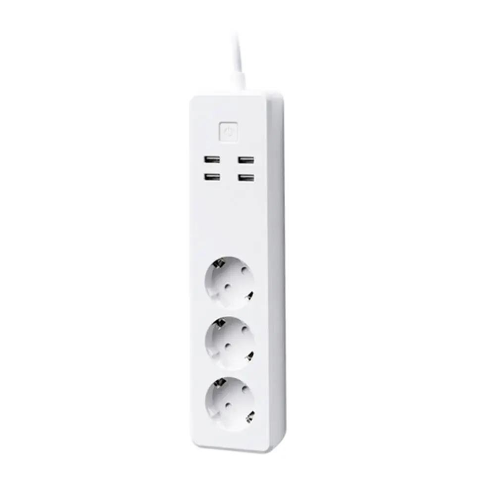 

Wifi Wireless Remote Control Power Socket Smart Home Strip Plug EU 3 AC Socket 4 USB Charging Ports Working For Alexa