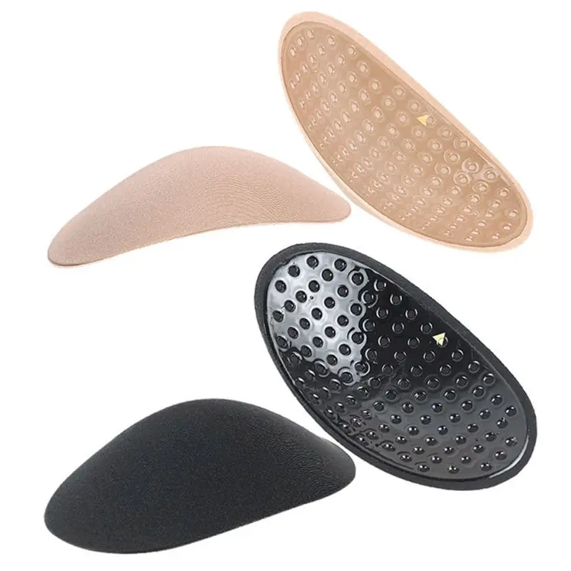 1 Pair Womens Shoulder Pads Anti-Slip Silicone Self-Adhesive Enhancer Cushion