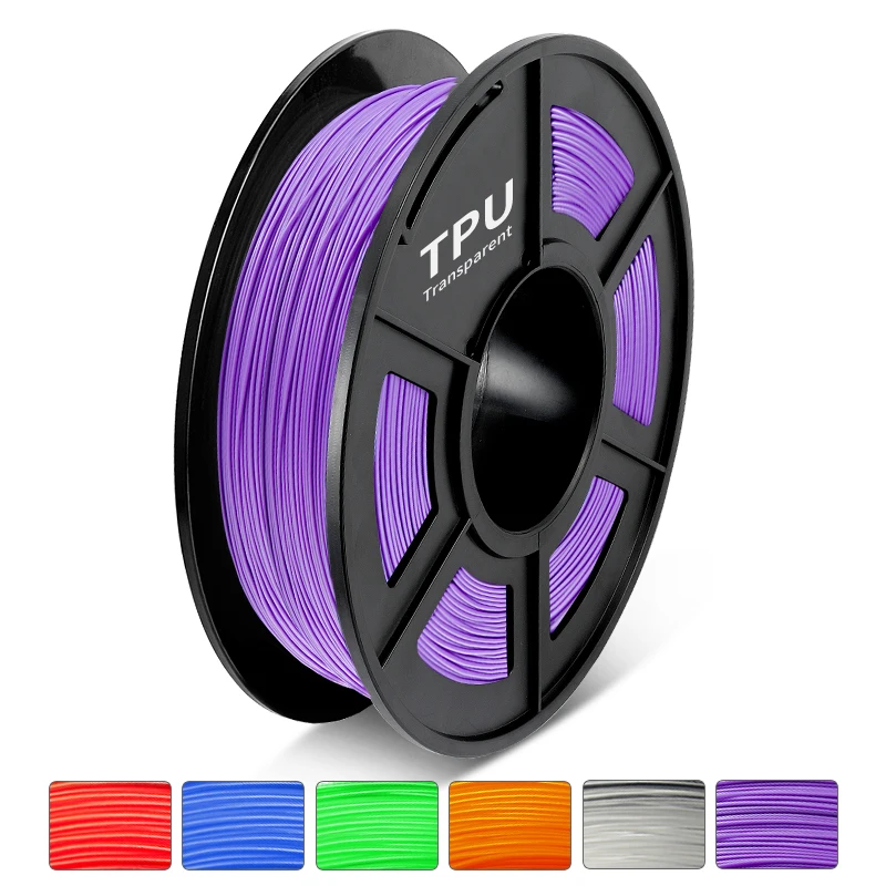 TPU  3D Printer Filament 0.5 KG 1.75 MM Refills Bendable Non-Toxic Fast Shipping Gift Printer Handles Pen DIY BELIVEER 3D rainbow petg 3D Printing Materials