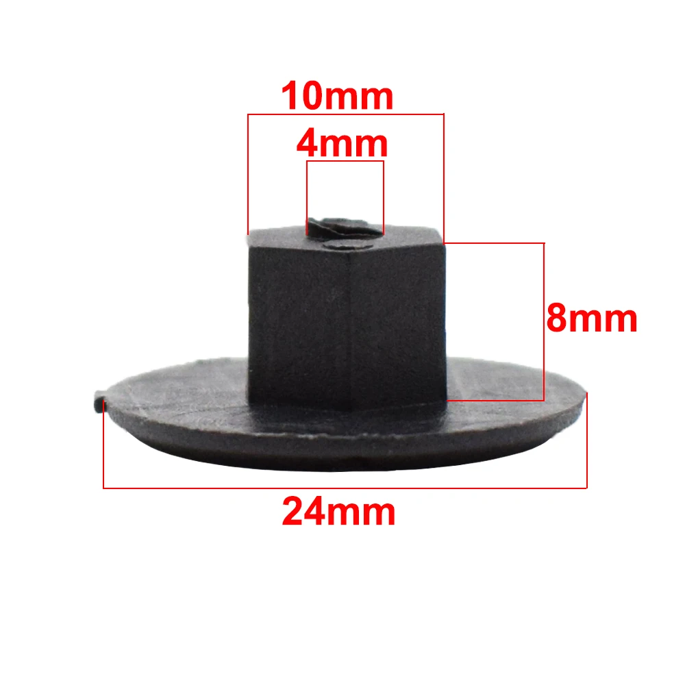 Auto Fasteners Auto Accessories Car Accessories Stainless Steel Clips 10pcs 4mm Car Fender Flares Mud Flaps Splash Guard Wheel Arch Bumper Panel Fastener Clip For Mercedes Benz