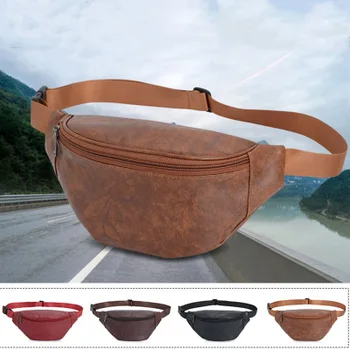 

Waist Bag Bumbags Fashion Fanny Packs Men Leather Hip Bum Bag Women Casual Waterproof Chest Bag for Outdoor Sports