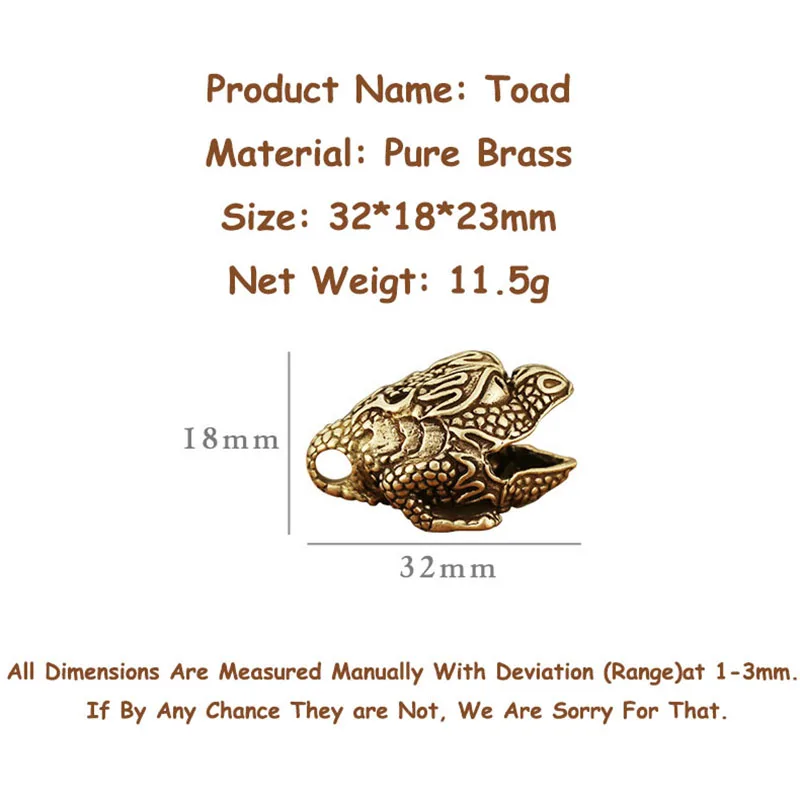 brass toad keychain pendants (7)