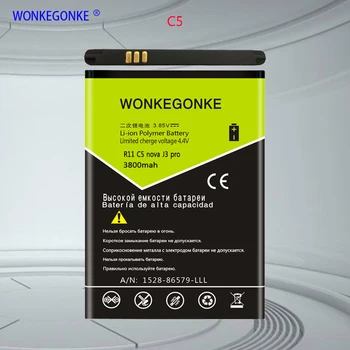 

WONKEGONKE For CUBOT nova R11 C5 J3 PRO battery 3800mah 1 order