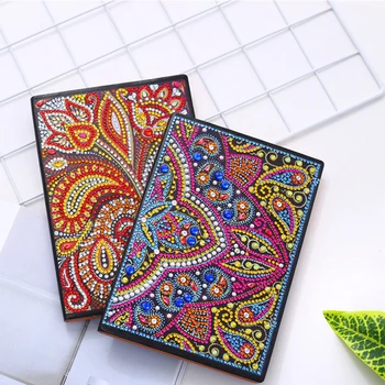 

Student Diamond Painting Drawing Office Practical Stationery Blank DIY Embroidery Rhinestone School A5 Notebook 50 Pages Fashion