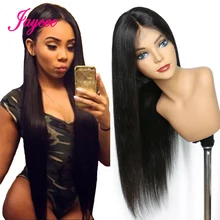 13*4 парик фронта шнурка прямые человеческие волосы парики предварительно сорвал для черных женщин Remy бразильские волосы расширение шевроу натуральный волос линия