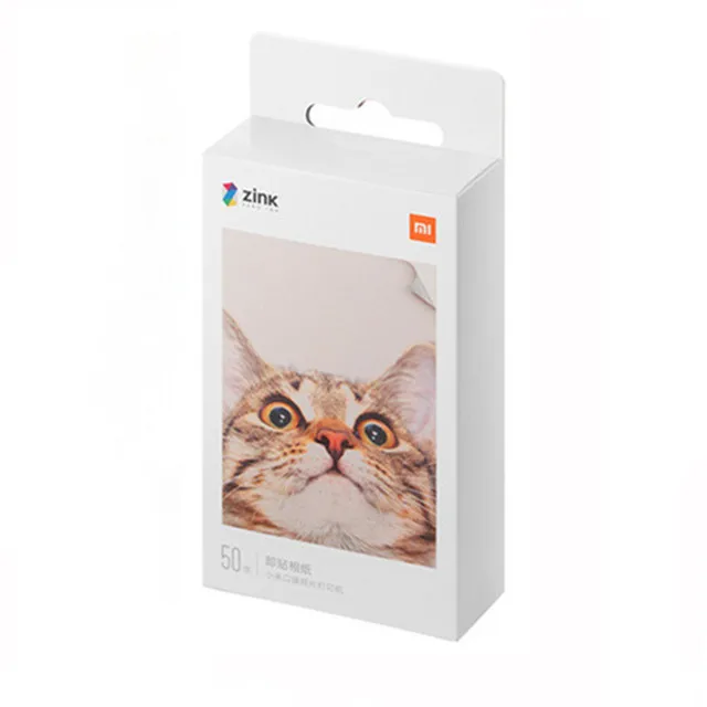 50pcs paper Xiaomi mijia AR принтер 300 точек/дюйм портативный фото мини карман с поделкой DIY 500 мАч принтер с картинками Карманный принтер работа с mijia - Цвет: 50pcs paper