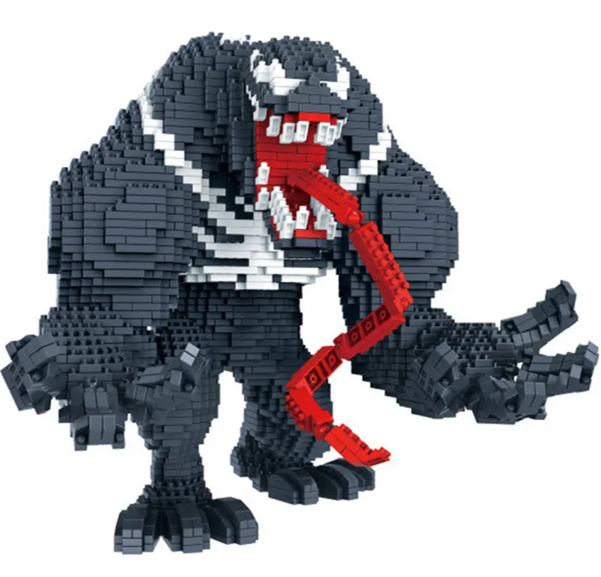 

3910pcs Diamond Thonas Gloves with Energy Stone and Long Tongue Marvel Venom 3d Model Building Kits Mirco Bricks Blocks Kids Toy