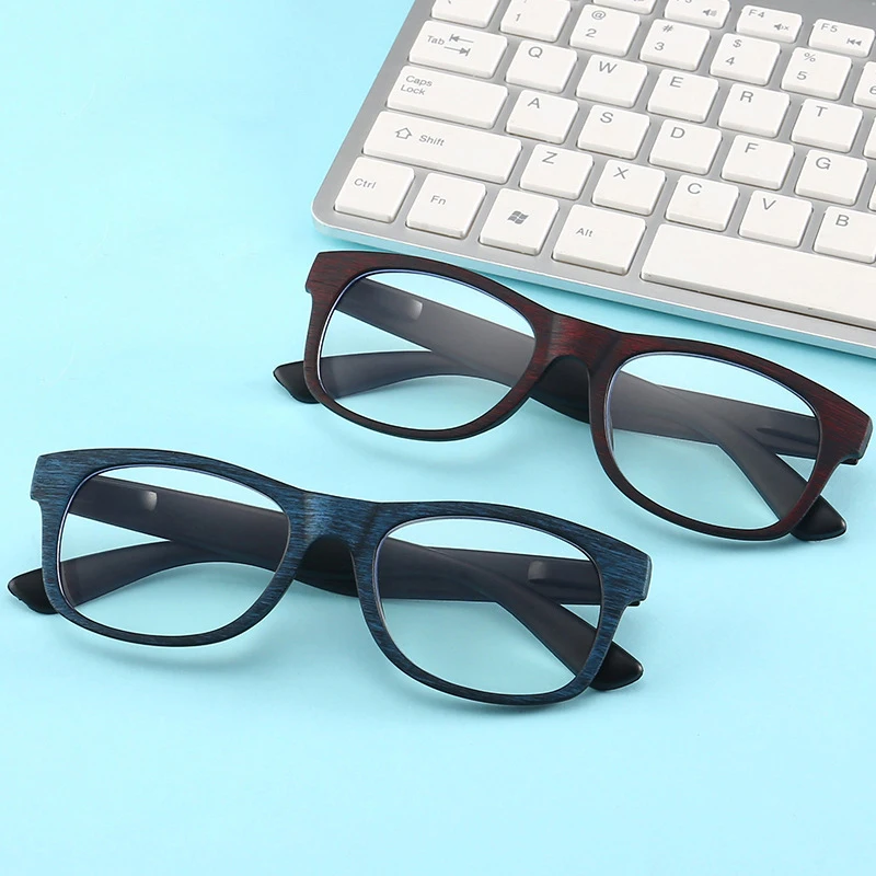 Seemfly имитация дерева зерна очки для чтения для женщин и мужчин анти голубой свет пресбиопические очки женские мужские очки для дальнозоркости