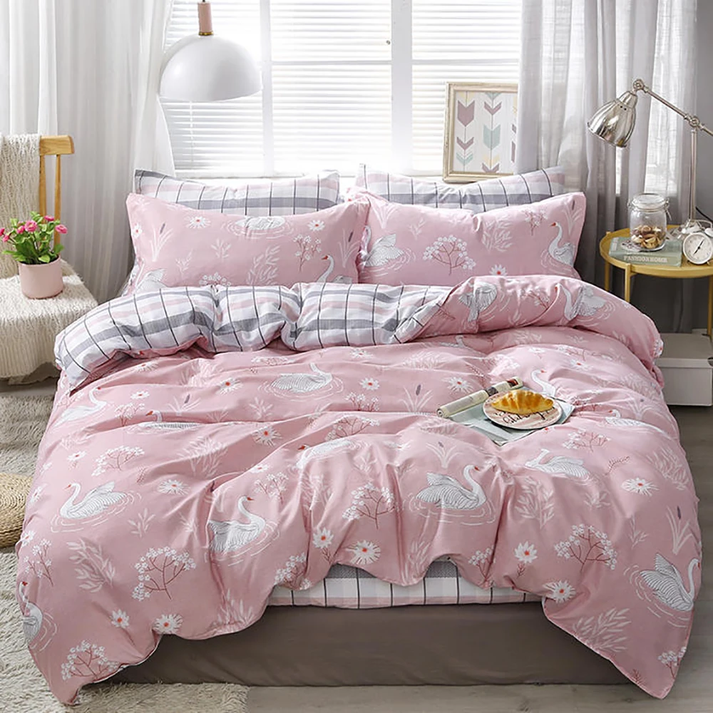 Thumbedding Love Bedding Set Girls Sweet Pink Fashionable Duvet Cover Queen Size King Full Twin Single Unique Design Bed Set Bedding Sets Aliexpress