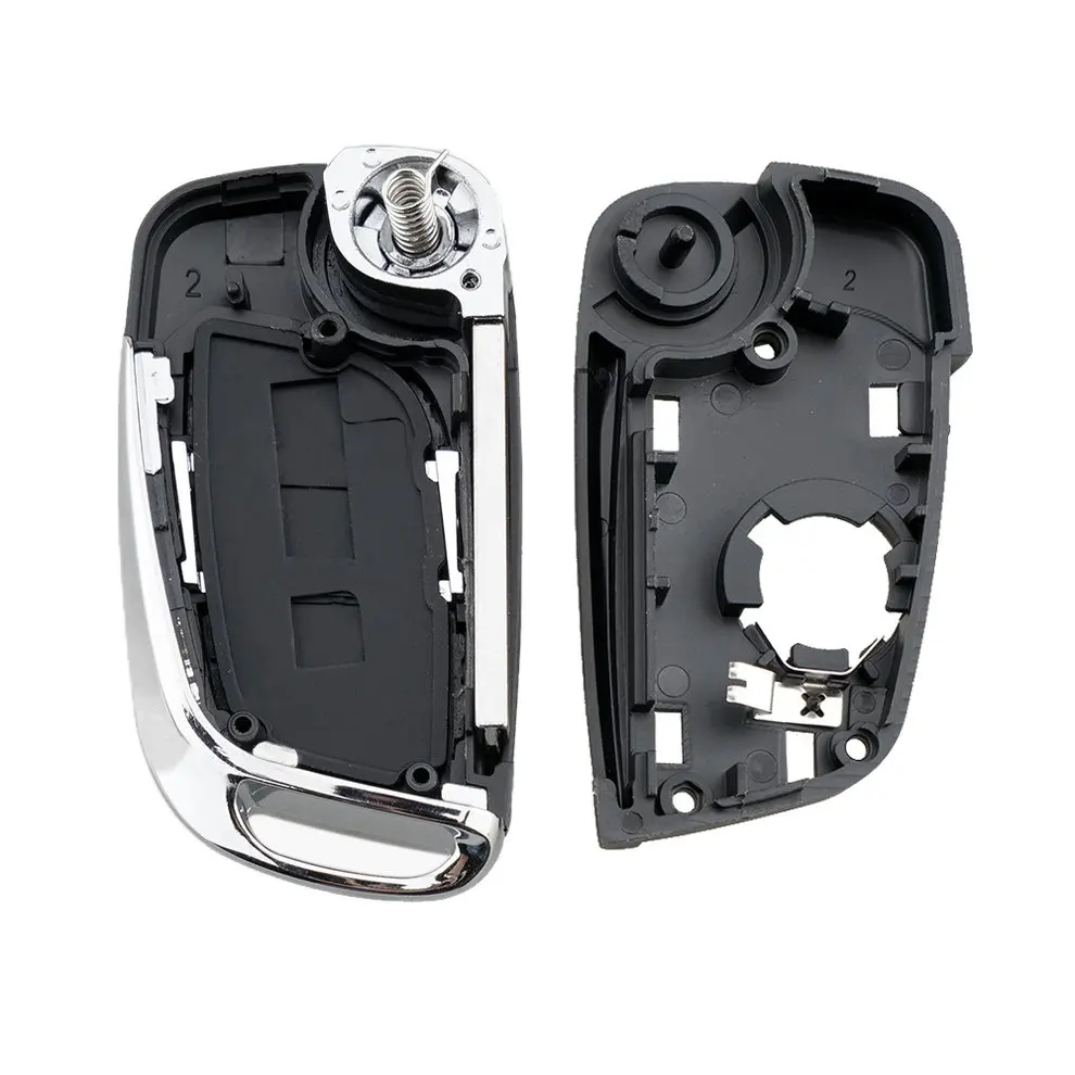 Jingyuqin Va2 Flip Sheet Modified Key Shell For Peugeot 207 407 807 For Citroen C4 C5 C2 C3 C6 Remote Fob Case Cover 2 Button