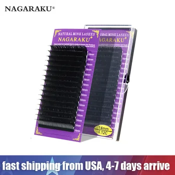 

NAGARAKU Fast Shipping Faux Mink Individual Eyelash Lashes for Professionals Soft Premium Mink Eyelash Extension Makeup Tools