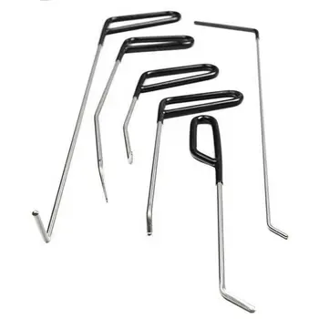 

Professional Stainless Steel Dent Removal Rods Kit Repair Hail Paintless Puller Car Damage Push Ding Tools