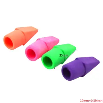 

100/200pcs Pencil Top Eraser Caps Arrowhead Assorted Colors in Bulk Pack