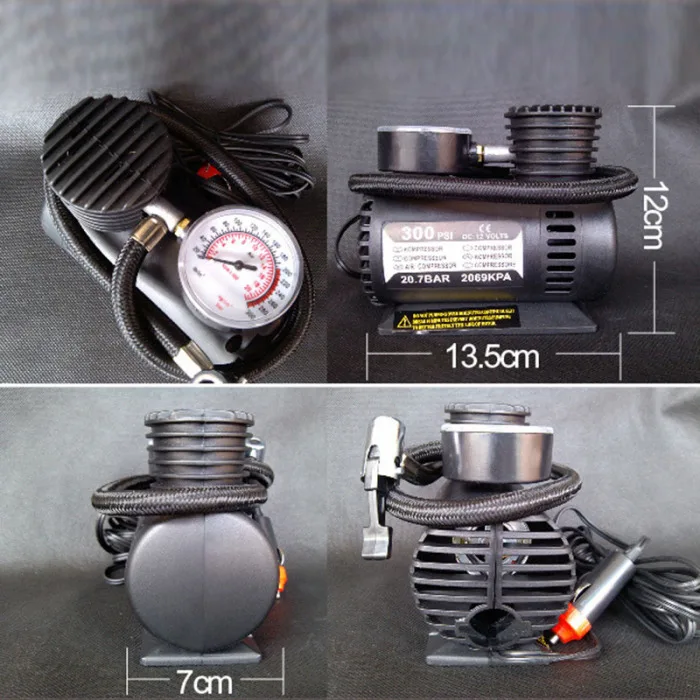 300PSI 12 В мини воздушный компрессор авто электрический воздушный насос для шин насос OE88