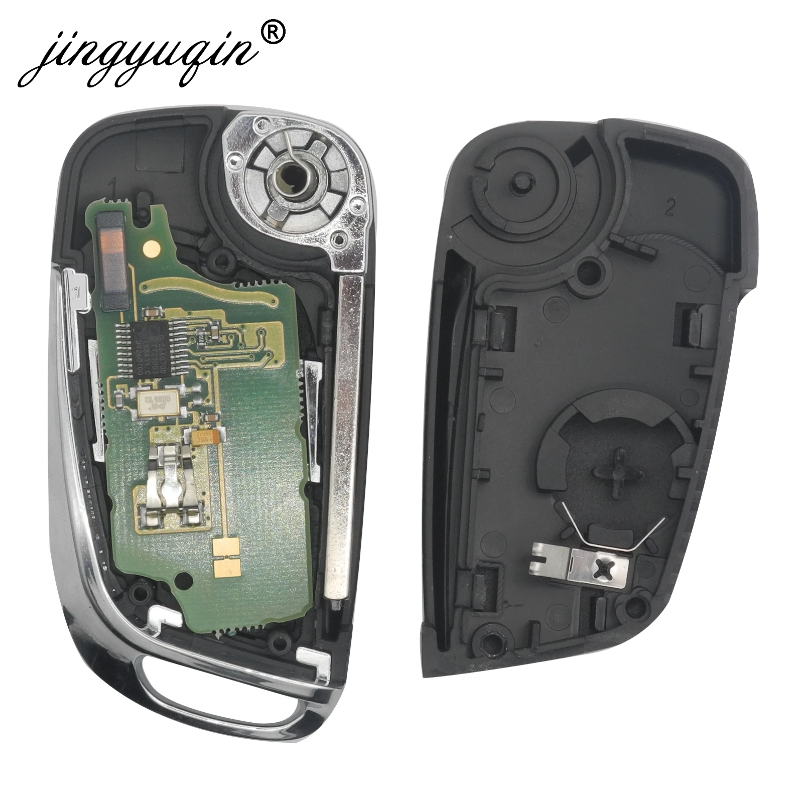 Bilchave 2/3 кнопки модифицированный складной пульт дистанционного управления автомобиля корпус ключа для Peugeot 307 408 308 3008 ASK/FSK 433 МГц HU83/VA2 лезвие CE0536
