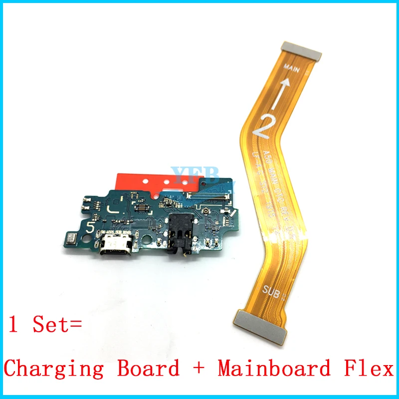 1set USB Charging Port Dock Board Connector Main Motherboard Flex Cable For Samsung Galaxy A10 A20 A30 A40 A50 A60 A70 A80 A90