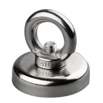 

NEW-Strong Search Magnet Fishing Pot Fishing Magnets Deep Sea Salvage Fishing Hook Magnet All Size Treasure Hunter Holder(Pull O