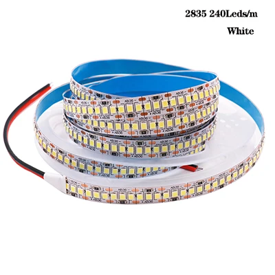 5 м/лот DC12V SMD5050 5054 2835 Светодиодные ленты веревка лента 300 светодиодный 1200 светодиодный Водонепроницаемый гибкий светодиодный лента светильник домашний Декор Светильник - Испускаемый цвет: 2835 240Leds W