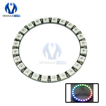 

WS2812B 24 Bits WS2812 5050 RGB LED Rings Lamp Light With Integrated Drivers Module RGB 24 For Arduino Diy Electronic