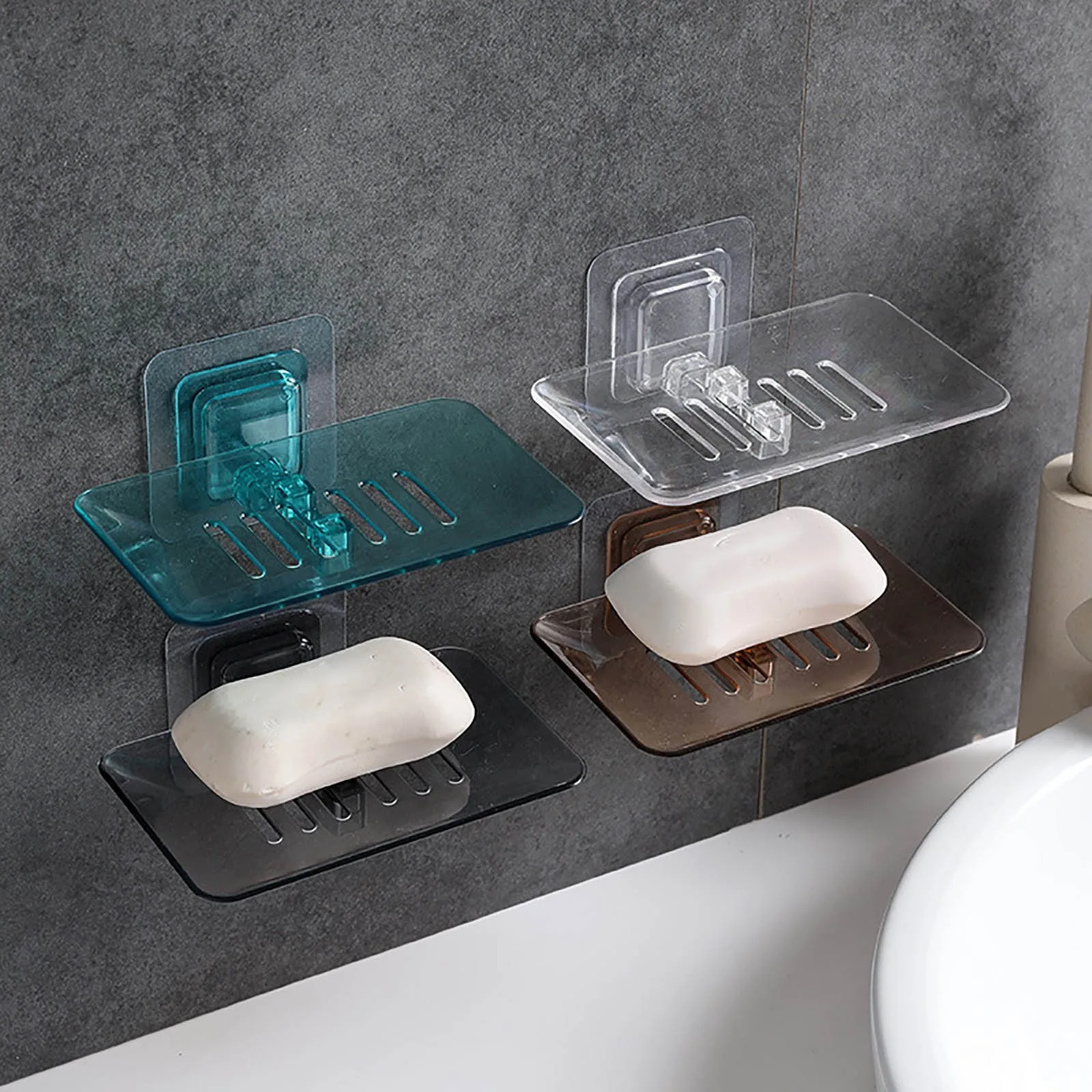 Bathroom Soap Rack Shower Soap Box Dish Storage Plate Tray Holder Case