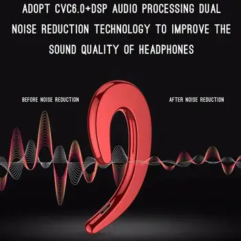 

High End Bone Conduction Bluetooth Headphones Non Ear Plug Around Lightweight Non-in-ear Invisible Headphones for Driving/Sports