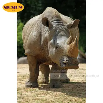 

5D Diamond Painting African Rhino 3d Pictures Diamond Embroidery Cross-stitch Wild Animal DIY Art Handicraft Personalized Gifts