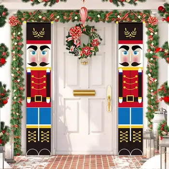 

Nutcracker Soldier Banner Christmas Decor For Home Merry Christmas Door Decor 2020 Xmas Ornament Happy New Year 2021 Navidad