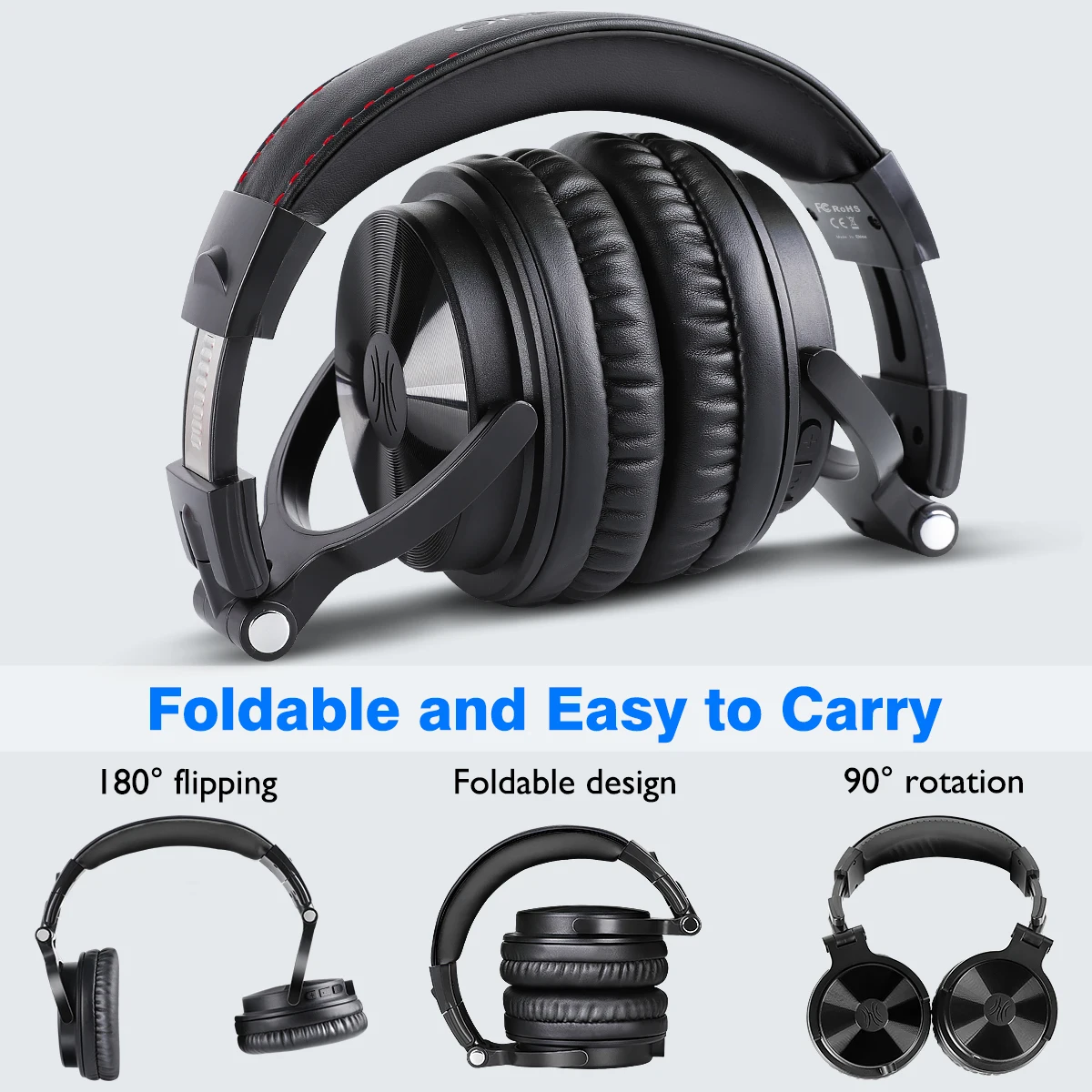 swimming headphones Oneodio Pro-C Wireless Headphones With Microphone 110H PlayTime Bluetooth 5.2 Foldable Deep Bass Stereo Earphones For PC Phone wireless earbuds