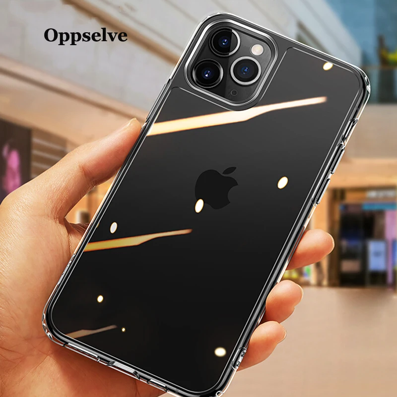 Модный прозрачный силиконовый чехол для iPhone 11 SE 12 2020 на Pro Max ультратонкий мягкий