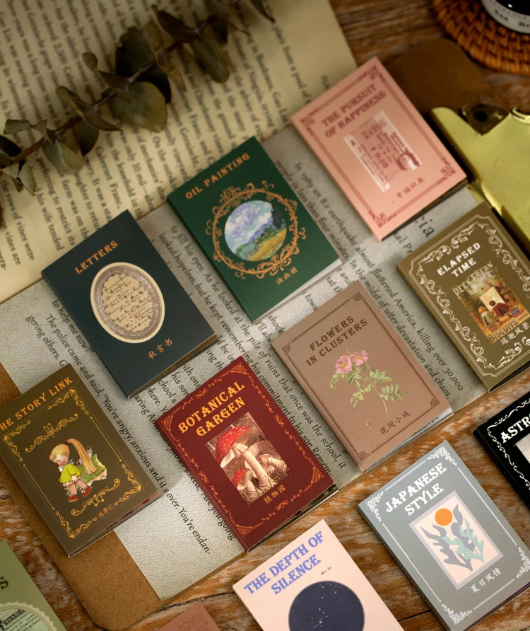 Mr.paper 12 Design Memo Pad Loose Leaf Retro Style Medieval Box Writing Label Office Accessory Stationery School Supplie Mr.paper 12 Design Memo Pad Loose Leaf Retro Style Medieval Box Writing Label Office Accessory Stationery School Supplie