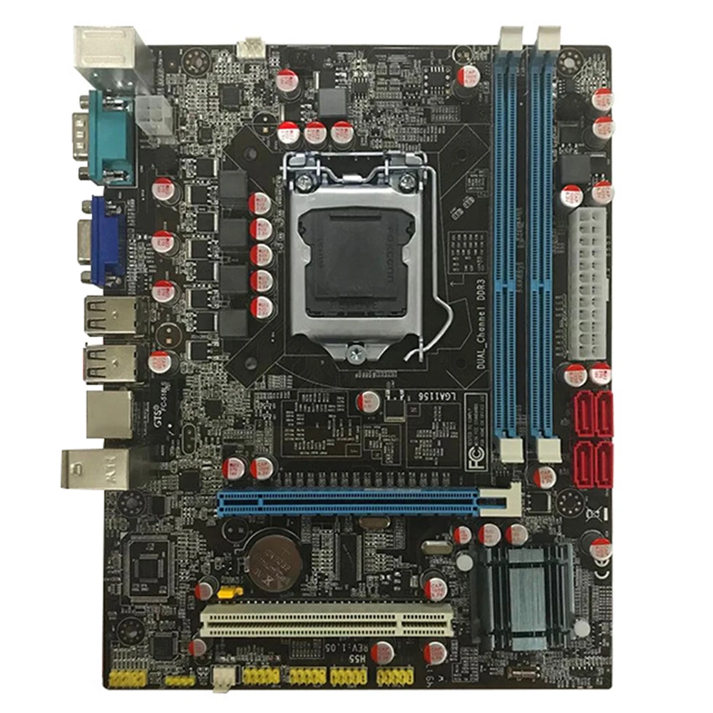 Intel H55 Socket LGA 1156 Motherboard M ATX 1333 1600 8GB 2 DDR3 For Xeon i3 i5 i7 Running P55 LGA1156 REV M3