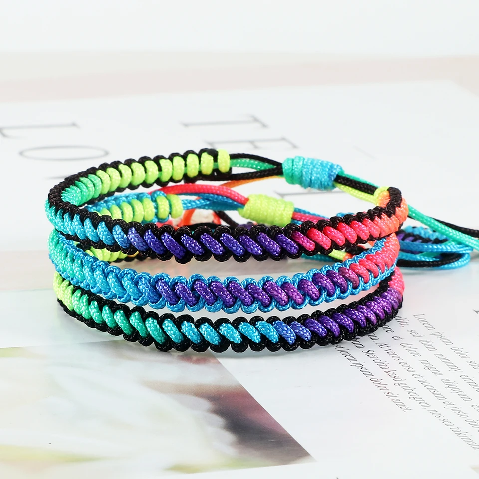 Bracciale Regolabile Con Croce Turchese E Corda Intrecciata – Unisex Portafortuna
