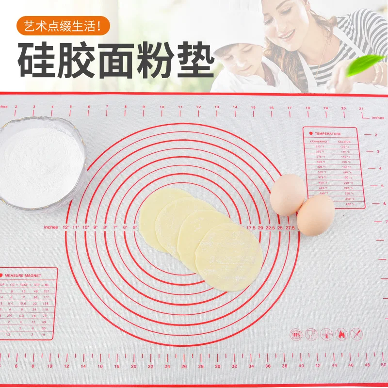 Mat Bakery Home Anti-slip Food Grade Large Size Thickened Bread Flour Coaster Non-stick Rolled Bread Cho