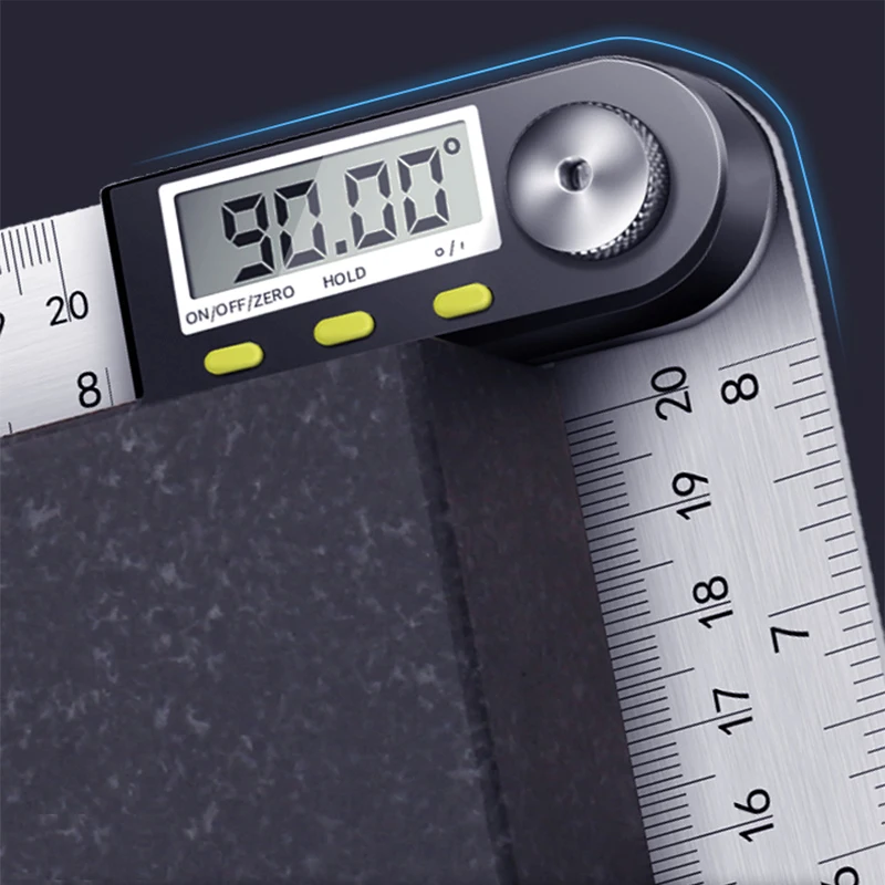200mm Electronic Angle Meter Gauge Stainless Steel Digital Protractor Inclinometer 8inch plastic Goniometer Level Measuring Tool