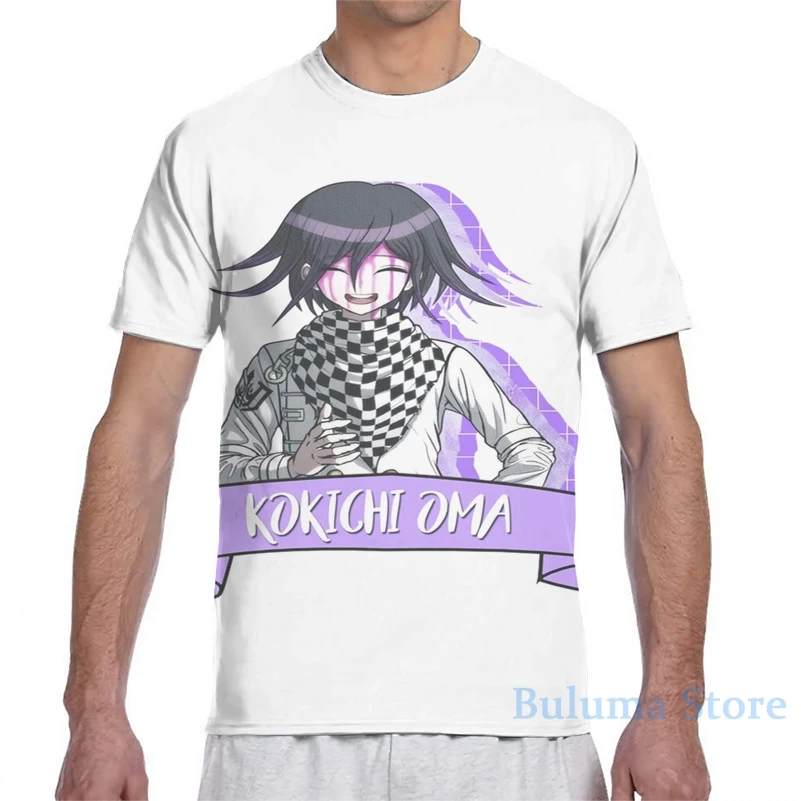 Мужская футболка Danganronpa Kokichi Oma женская модная со сплошным принтом для девочек