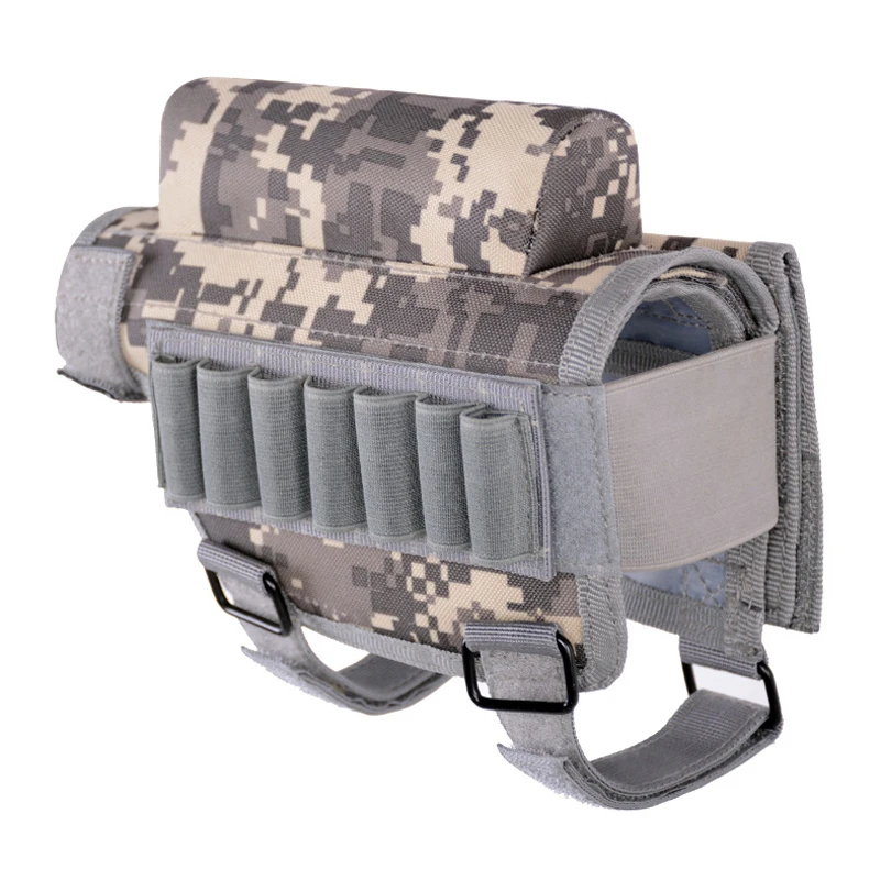 Тактическая Военная винтовка Buttstock разгрузка оболочки патронов сумка держатель