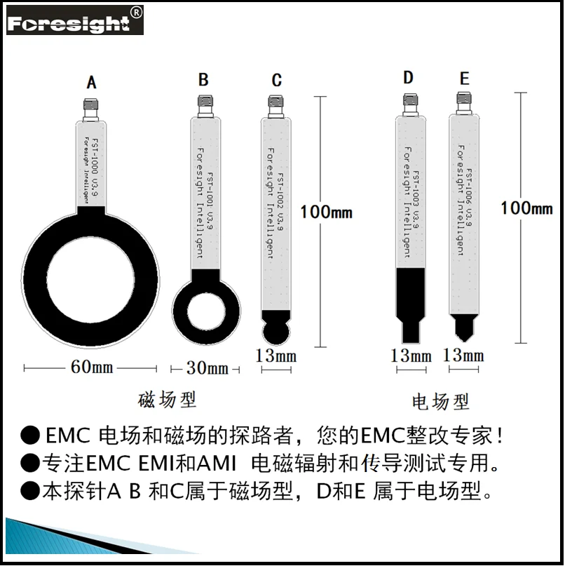 FST 100X ЭМС EMI EMS исправить близкое поле зонд антенна магнитное электрическое 9K 6G
