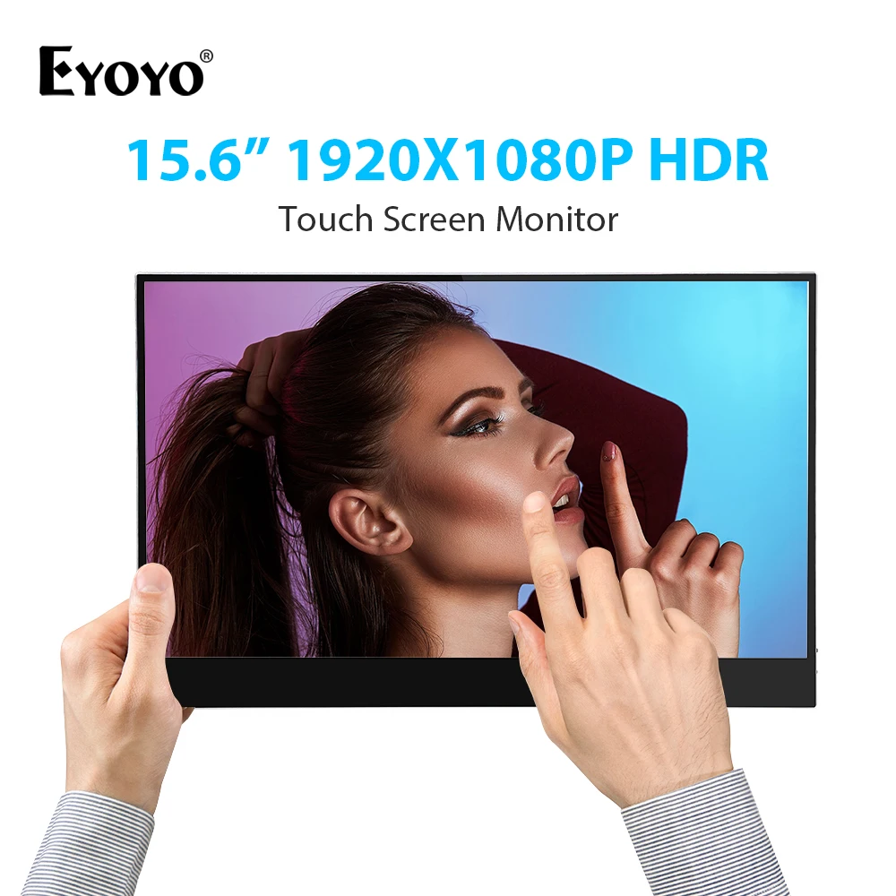 Портативный HDMI-монитор Eyoyo 15 6 дюйма IPS-дисплей 1920x1080 | Компьютеры и офис