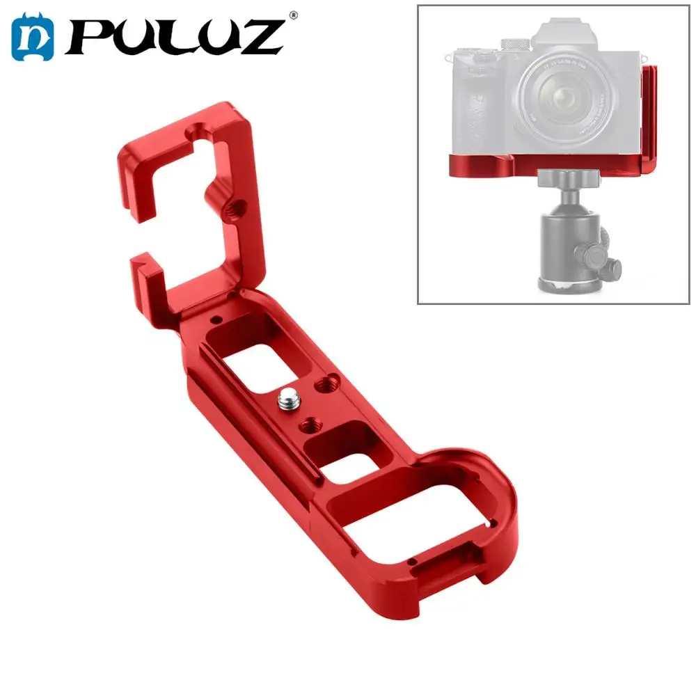 PULUZ 1/4 дюймов Вертикальная съемка Quick Release L пластина Кронштейн База держатель для sony A7R/A7/A7S/A7M2