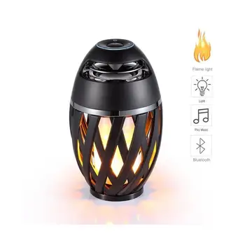 

Buletooth Speaker Loudspeaker Bass Stereo Sound Flame Atmosphere Wireless Bluetooth Speaker LED Lamps USB Charger Music Center