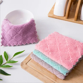 

50/20/3pcs Coral Fleece Double-side Velvet Auto Cleaning Microfiber Cloth Auto car Dust Wipe Rag Super soft Rag Cleaning dishes