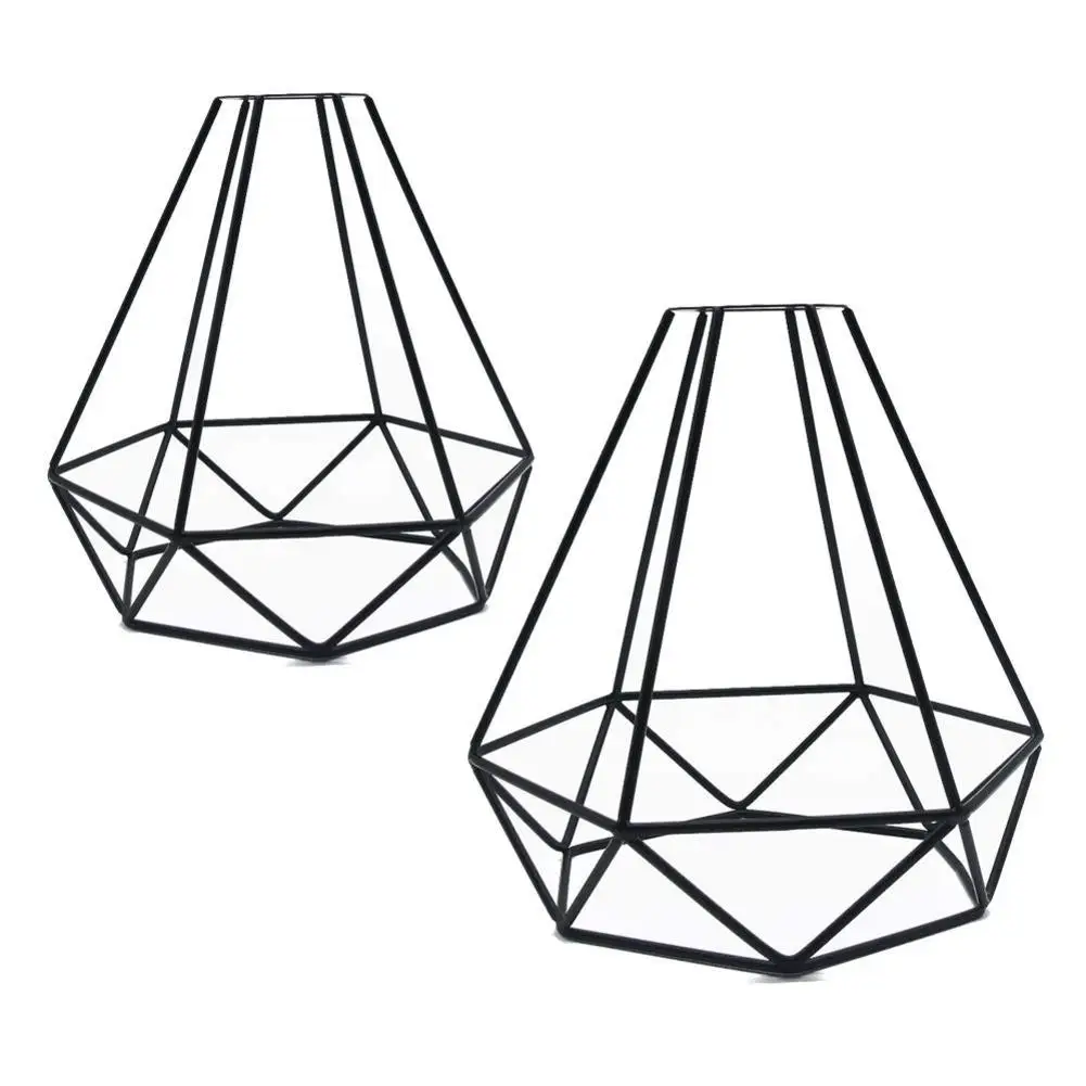 Винтажный абажюр подвесной плафон для лампы Лофт DIY металлический абажур-клетка защитный зажим кованого железа настенный светильник украшение дома освещение