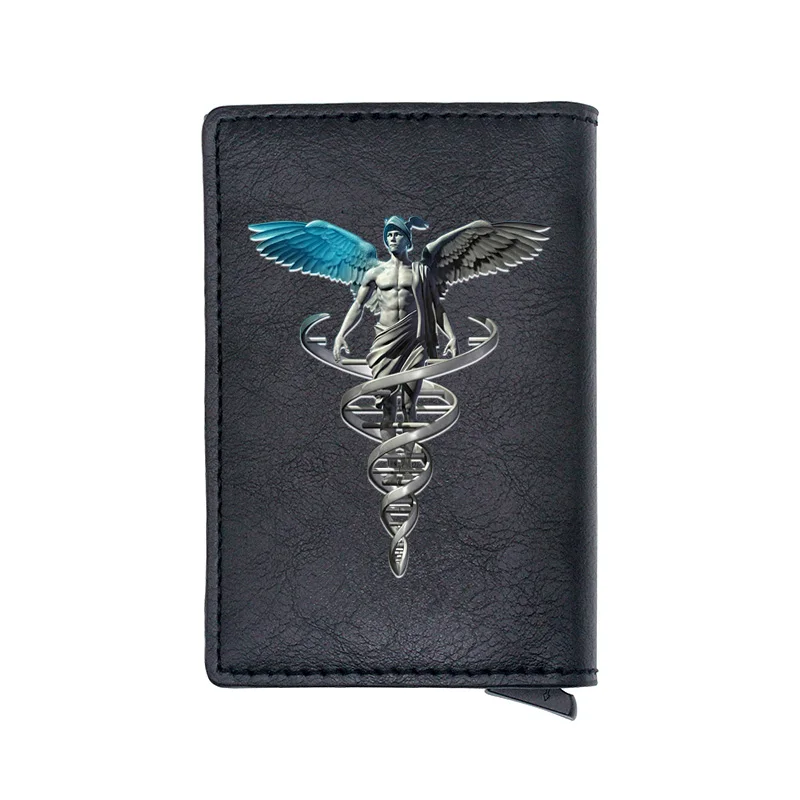Новинка 2020 модный кошелек с держателем для карт цифровой печатью Angel Caduceus